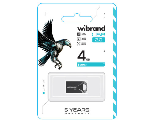 Flash Wibrand USB 2.0 Hawk 4Gb Black