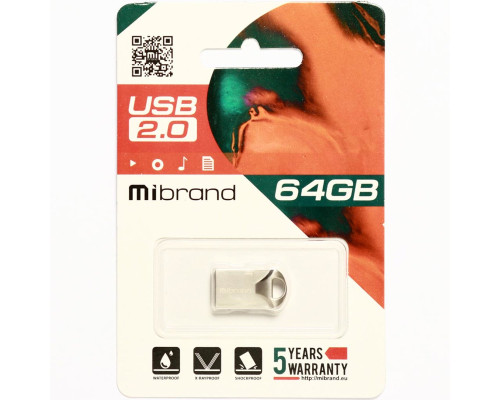 Flash Mibrand USB 2.0 Hawk 64Gb Silver