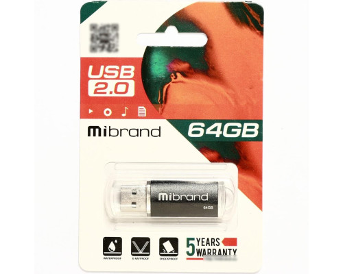 Flash Mibrand USB 2.0 Cougar 64Gb Black