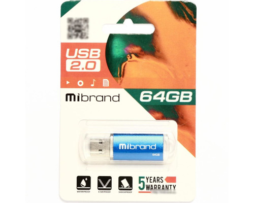 Flash Mibrand USB 2.0 Cougar 64Gb Blue