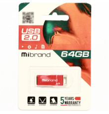 Flash Mibrand USB 2.0 Chameleon 64Gb Red