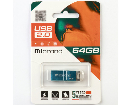 Flash Mibrand USB 2.0 Chameleon 64Gb Light blue