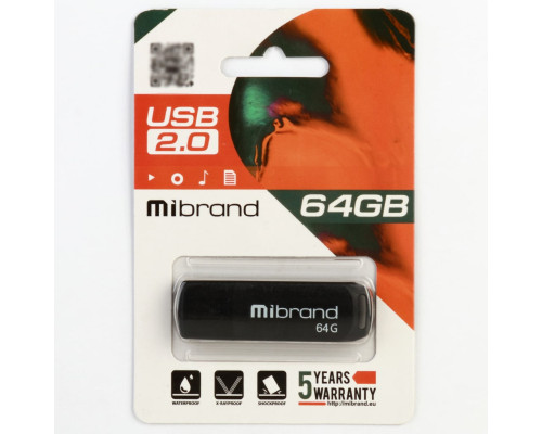 Flash Mibrand USB 2.0 Mink 64Gb Black