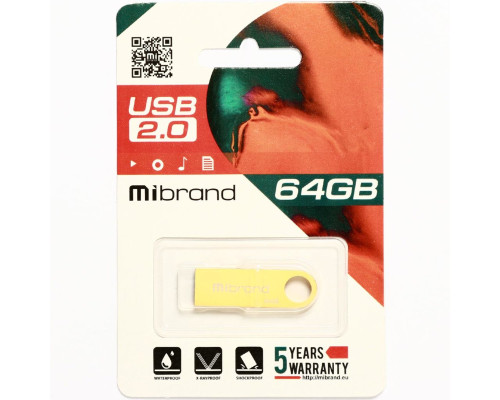 Flash Mibrand USB 2.0 Puma 64Gb Gold