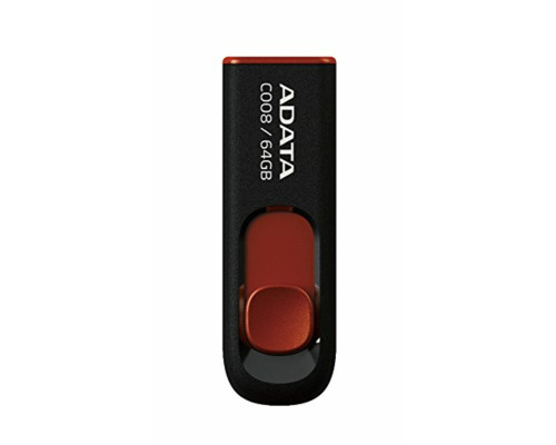 Flash A-DATA USB 2.0 C008 64Gb Black/Red