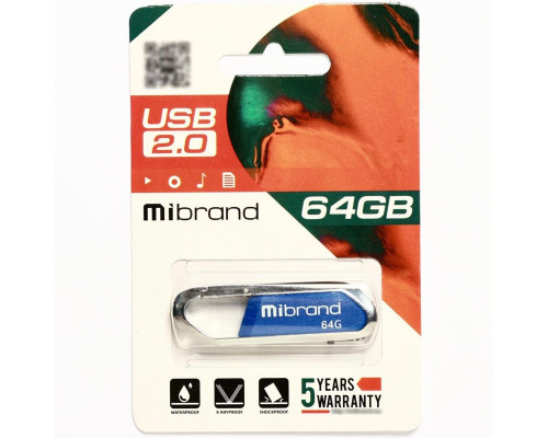 Flash Mibrand USB 2.0 Aligator 64Gb Blue