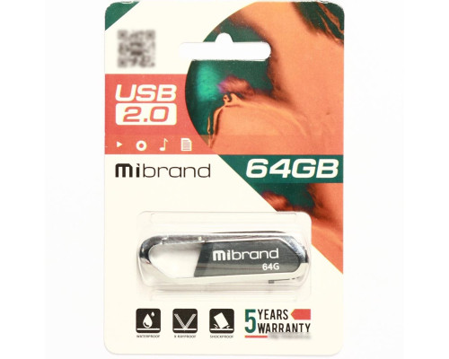 Flash Mibrand USB 2.0 Aligator 64Gb Grey