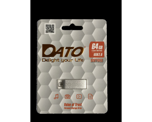 Flash DATO USB 2.0 DS7002 64Gb silver