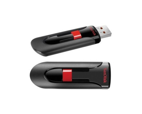 Flash SanDisk USB 2.0 Cruzer Glide 64Gb Black/Red