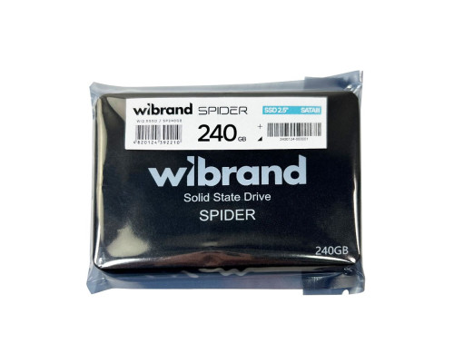 SSD Диск Wibrand Spider 240GB 2.5" 7mm SATAIII Bulk ma38386