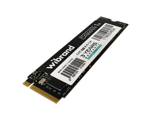 SSD M.2 Диск Wibrand Caiman 1TB NVMe 2280 PCIe 3.0 3D NAND Колір Чорний 8590124312094 ma38394_3748131