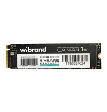 SSD M.2 Диск Wibrand Caiman 1TB NVMe 2280 PCIe 3.0 3D NAND Колір Чорний 8590124312094 ma38394_3748131