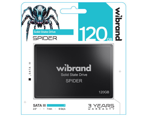 SSD Диск Wibrand Spider 120GB 2.5" 7mm SATAIII Standard