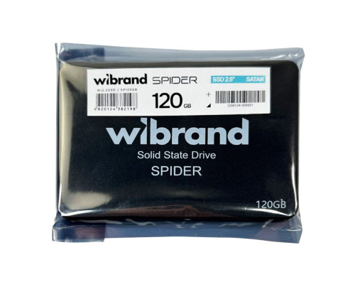 SSD Диск Wibrand Spider 120GB 2.5" 7mm SATAIII Bulk Колір Чорний 4820124382198 ma38379_3748116