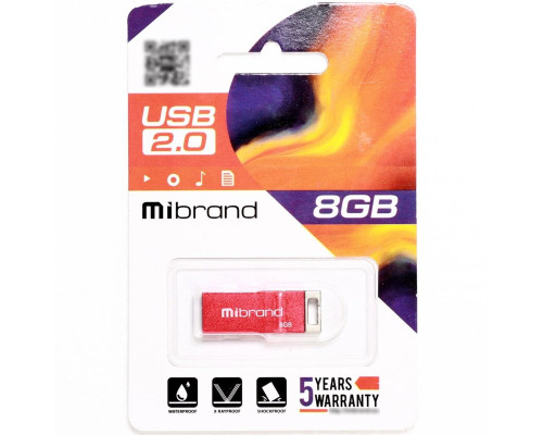 Flash Mibrand USB 2.0 Chameleon 8Gb Red