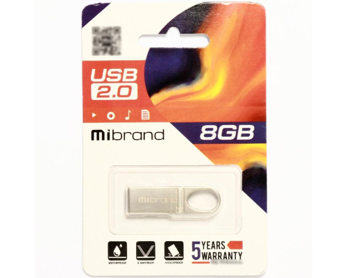 Flash Mibrand USB 2.0 Irbis 8Gb Silver