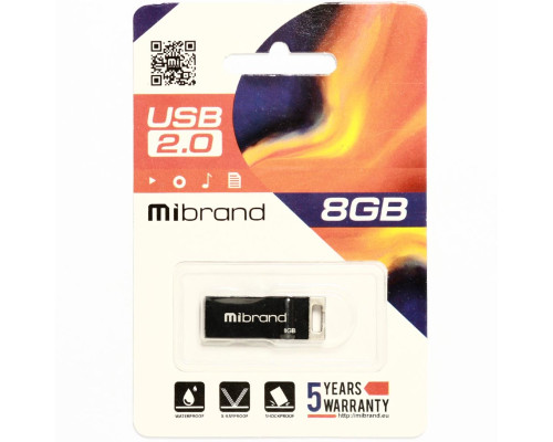 Flash Mibrand USB 2.0 Chameleon 8Gb Black