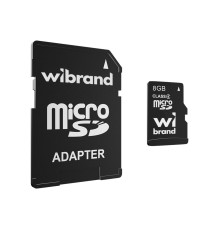 microSDHC Wibrand 8Gb class 4 (adapter SD)