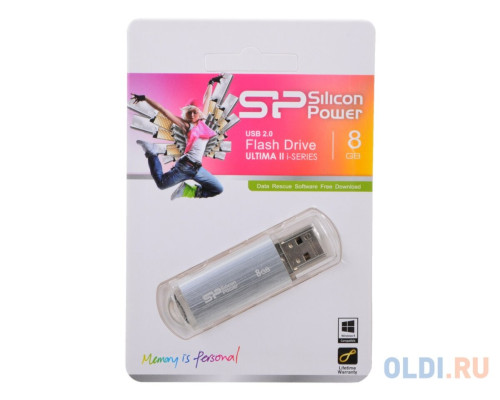 Flash SiliconPower USB 2.0 Ultima II - I series 8Gb Silver