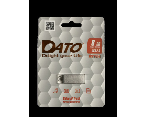 Flash DATO USB 2.0 DS7002 8Gb silver