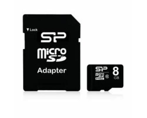 microSDHC SiliconPower 8Gb class 10 (adapter SD)