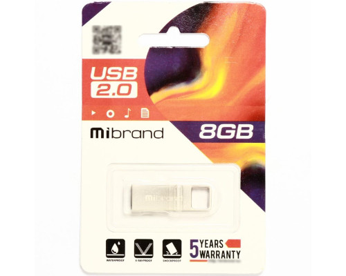 Flash Mibrand USB 2.0 Shark 8Gb Silver