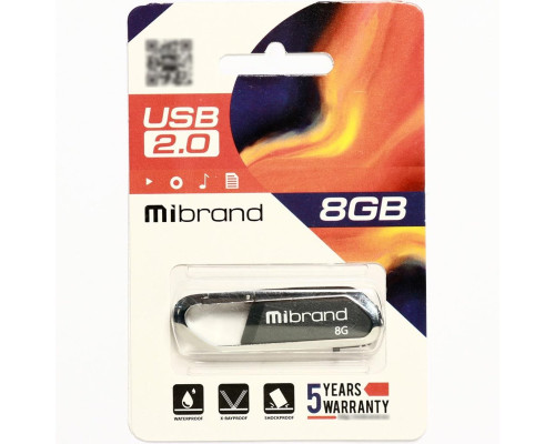 Flash Mibrand USB 2.0 Aligator 8Gb Grey