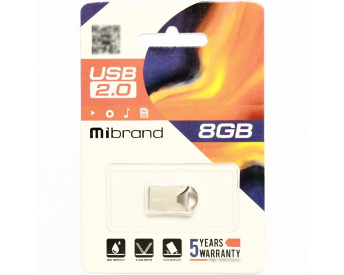 Flash Mibrand USB 2.0 Hawk 8Gb Silver