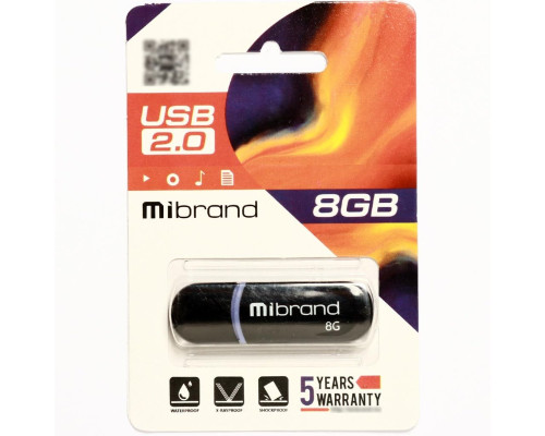 Flash Mibrand USB 2.0 Panther 8Gb Black