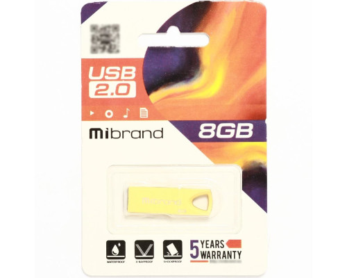 Flash Mibrand USB 2.0 Taipan 8Gb Gold