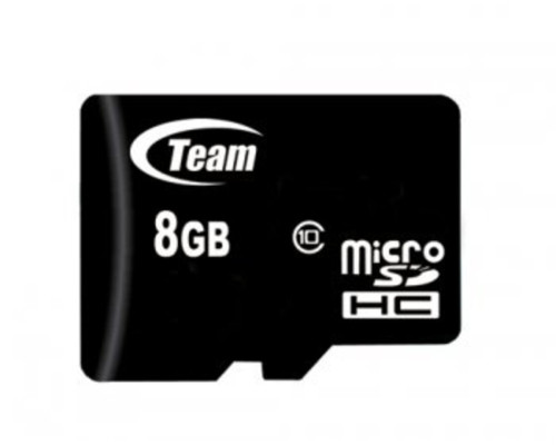 microSDHC Team 8Gb class 10 (adapter SD)