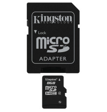 microSDHC Kingston 8Gb class 4 (adapter SD)