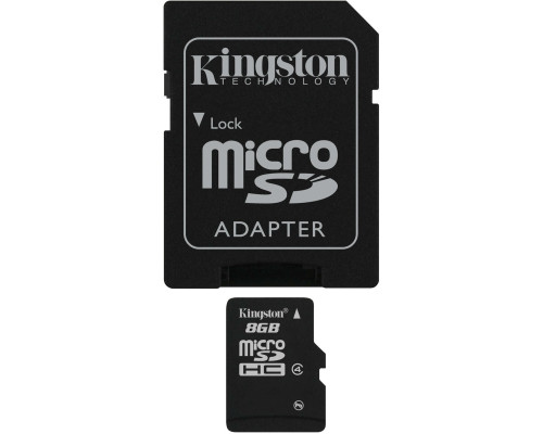 microSDHC Kingston 8Gb class 4 (adapter SD)