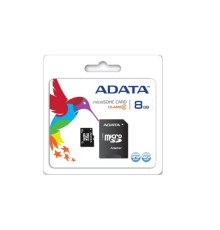 microSDHC A-DATA 8Gb class 4 (adapter SD)