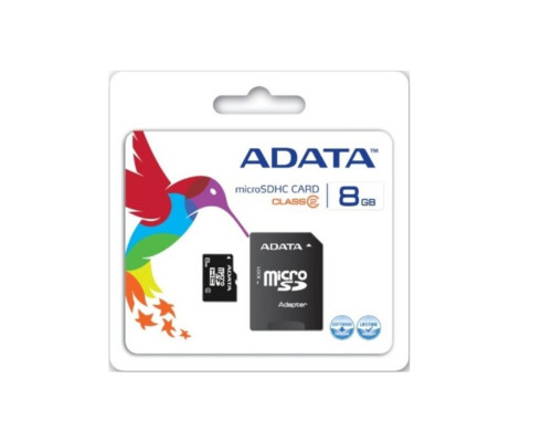 microSDHC A-DATA 8Gb class 4 (adapter SD)