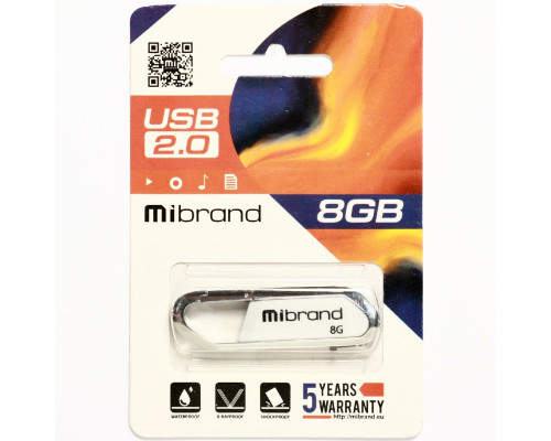 Flash Mibrand USB 2.0 Aligator 8Gb White