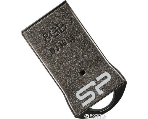 Flash SiliconPower USB 2.0 Touch T01 8Gb Black metal