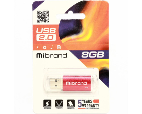 Flash Mibrand USB 2.0 Cougar 8Gb Red