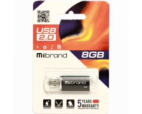 Flash Mibrand USB 2.0 Cougar 8Gb Black