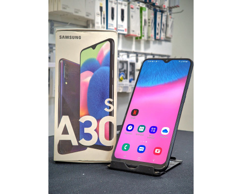 Смартфон Samsung Galaxy A30s, 3/32 ГБ, Чорний, Б/В у відмінному стані