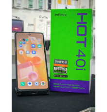 Смартфон Infinix HOT 40i, 8/128GB, чорний, потужний акумулятор, великий дисплей