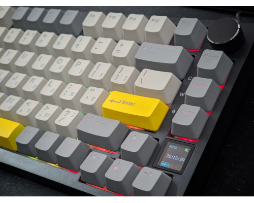 Механічна клавіатура EPOMAKER Ajazz AK820 Pro RGB, Hot-Swap, з дисплеєм, підсвітка RGB, програмовані клавіші