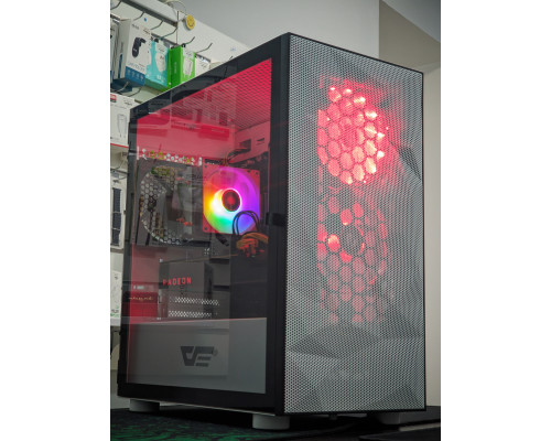 Ігровий комп'ютер Intel Core i5-8500, 8GB DDR4, AMD Vega 56 8GB, SSD 128GB + HDD 500GB, білий корпус для геймерів