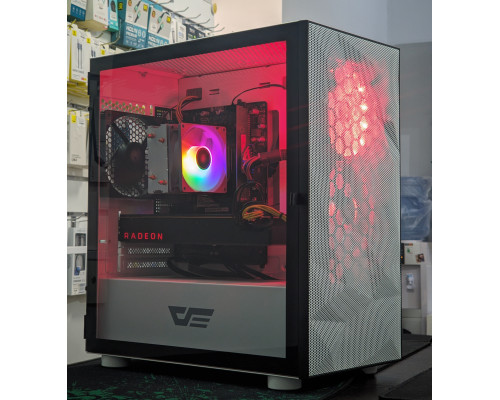 Ігровий комп'ютер Intel Core i5-8500, 8GB DDR4, AMD Vega 56 8GB, SSD 128GB + HDD 500GB, білий корпус для геймерів