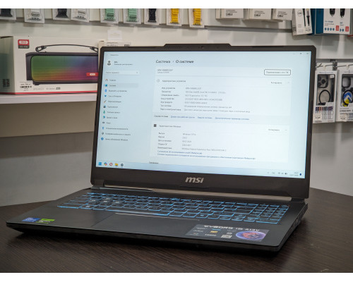 Ноутбук MSI Cyborg 15 A13V, Intel i5-13420H, 16GB DDR5, 512GB SSD, NVIDIA RTX 4050 6GB, 15.6" FHD IPS 144Hz, чорний