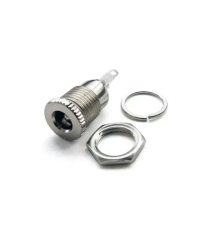 Гніздо живлення металеве 5.5x2.1 мм для монтажу на корпус, надійне підключення електроживлення для пристроїв