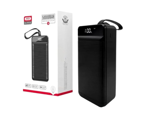 Повербанк XO PR158 50000 mAh 20W PD+QC Black