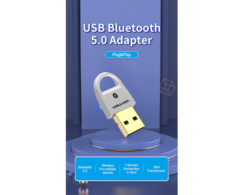 Адаптер Vention USB Bluetooth5.0 Adapter White (CDSW0) (CDSW0)