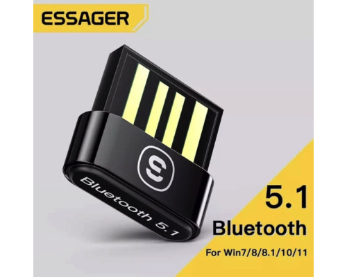 Bluetooth-адаптер ESSAGER Mini BT5.0 Adapter Black (EBT50-MN01)