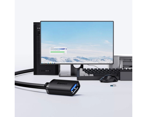 Кабель-подовжувач Baseus AirJoy Series USB3.0 Extension Cable 2m Cluster Black (B00631103111-03)